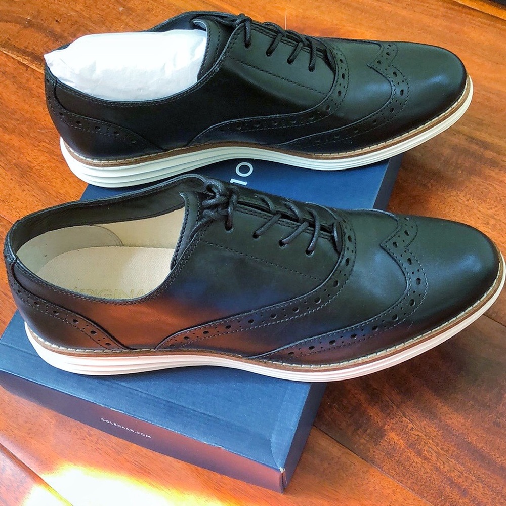 Cole Haan Original Grand Wng II Black/Optic white